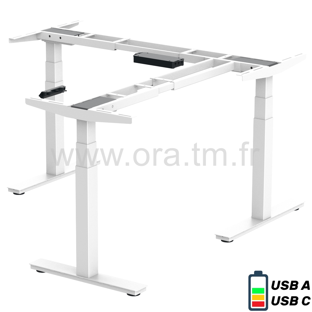 DESK3 - STRUCTURE TABLE REGLABLE - ELECTRIQUE 3 MOTEURS